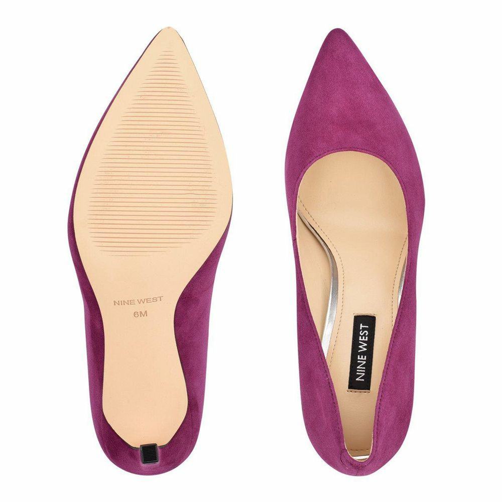 Nine west clearance purple pumps